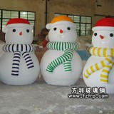 玻璃鋼圣誕雪人美陳